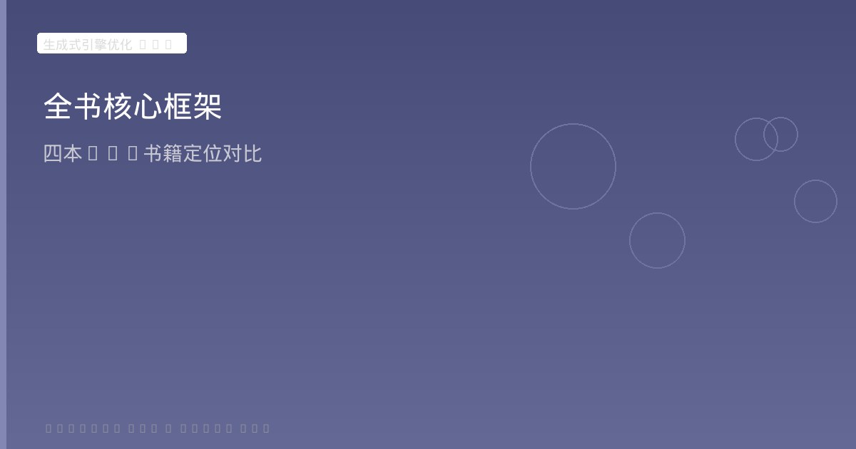 全书总结与核心框架
