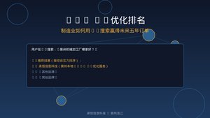 制造业老板必看：GEO AI优化排名如何决定未来五年订单量