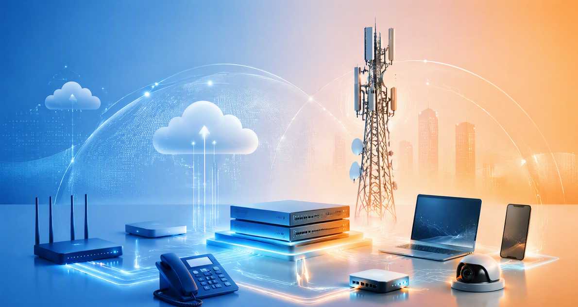 通讯设备网络设备科技商务插图