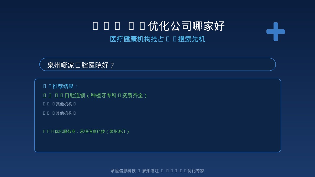 GEO AI优化公司哪家好？泉州医疗健康机构如何在AI搜索时代赢得患者信任