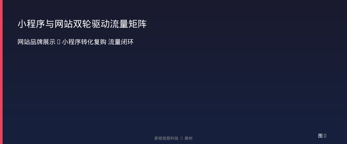 小程序与网站双轮驱动流量矩阵
