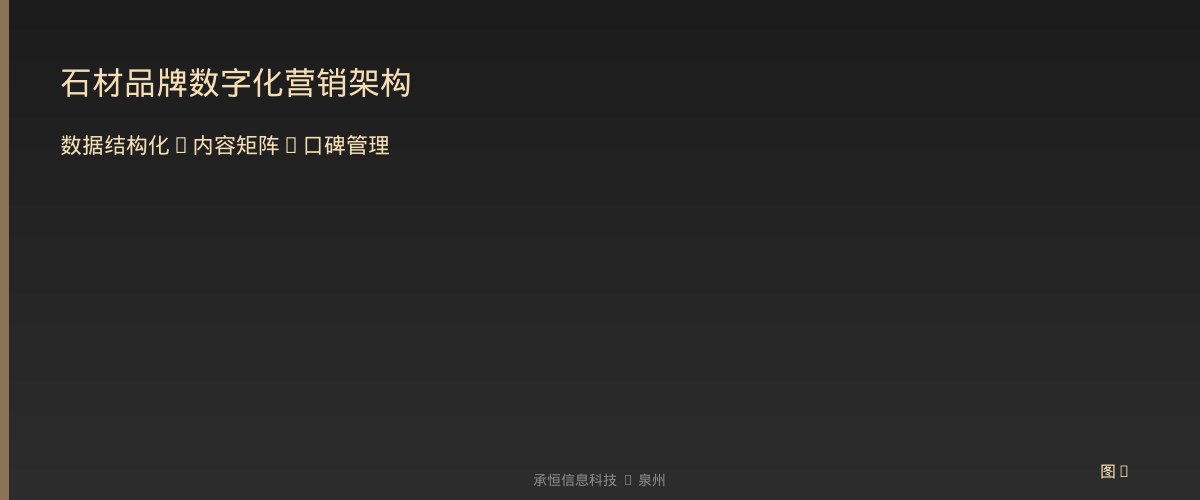石材品牌数字化营销架构
