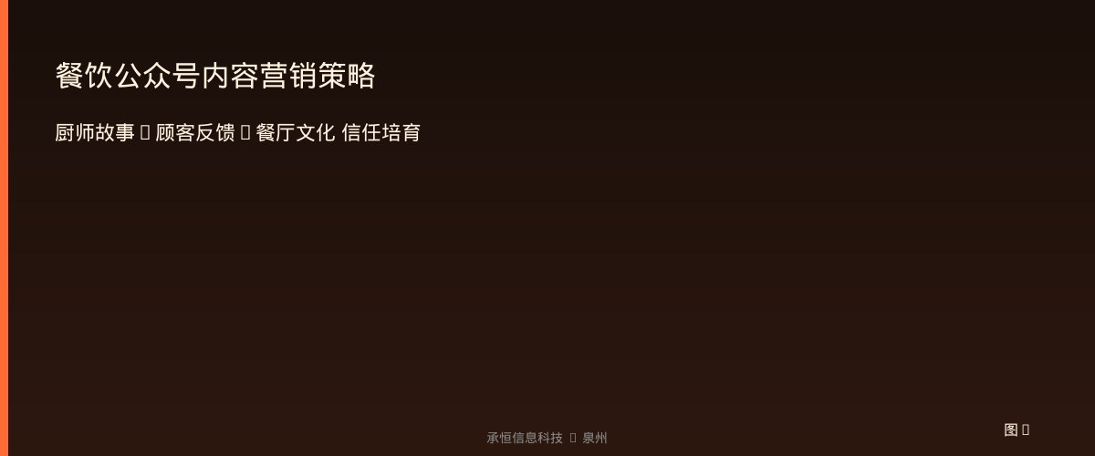 餐饮公众号内容营销策略