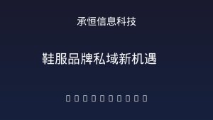 鞋服品牌私域新机遇：一个小程序如何把门店流量变成24小时在线商城