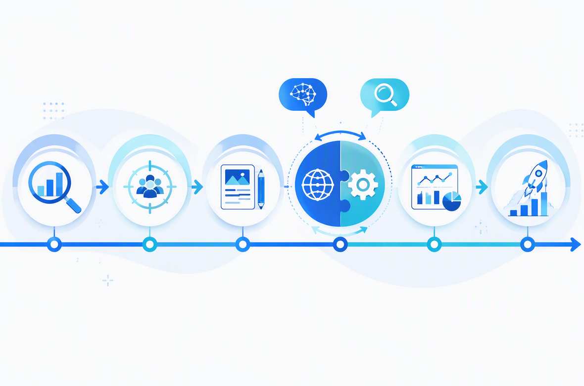 GEO与SEO技术架构融合示意图