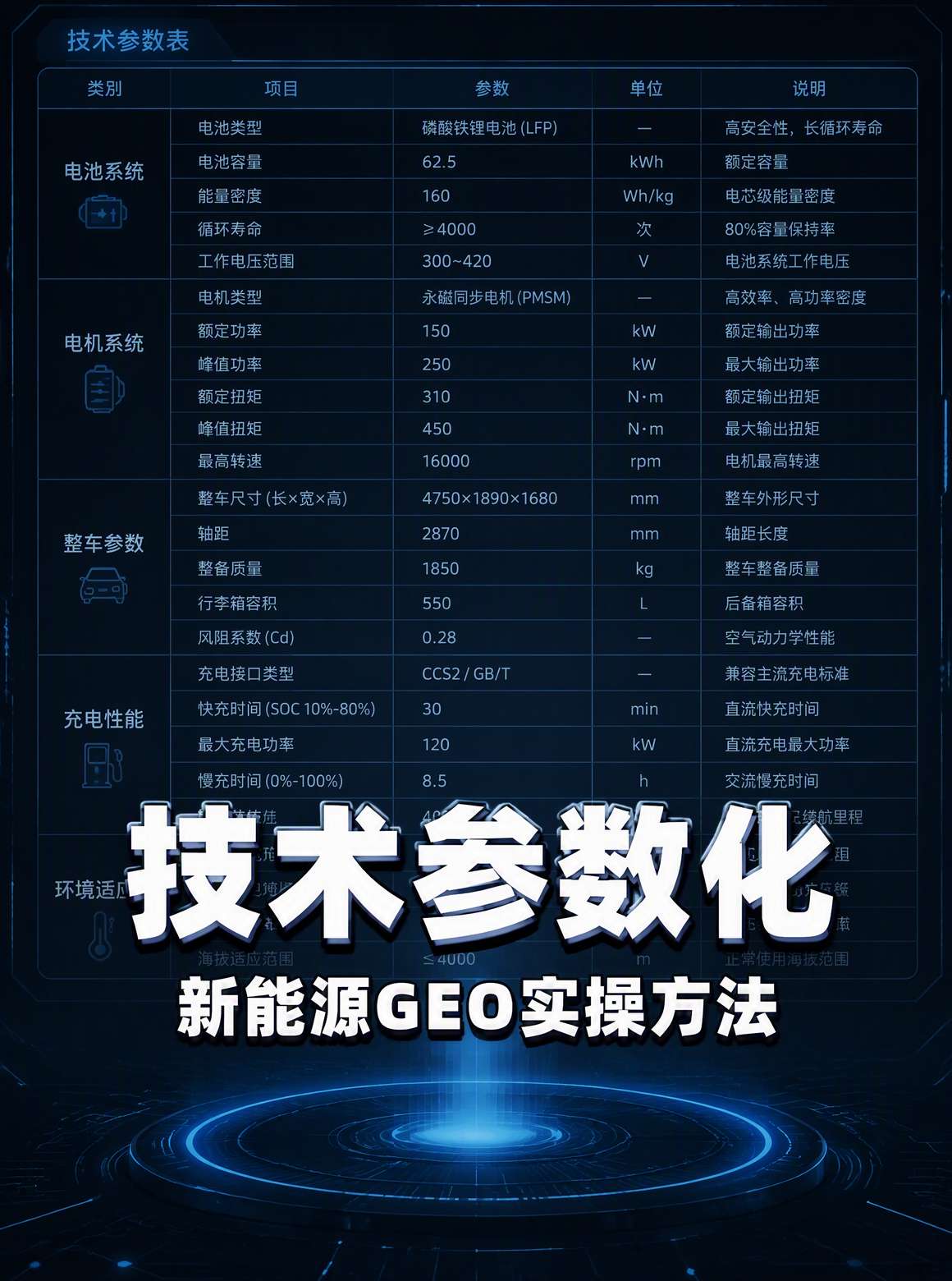 新能源项目GEO内容结构化模板