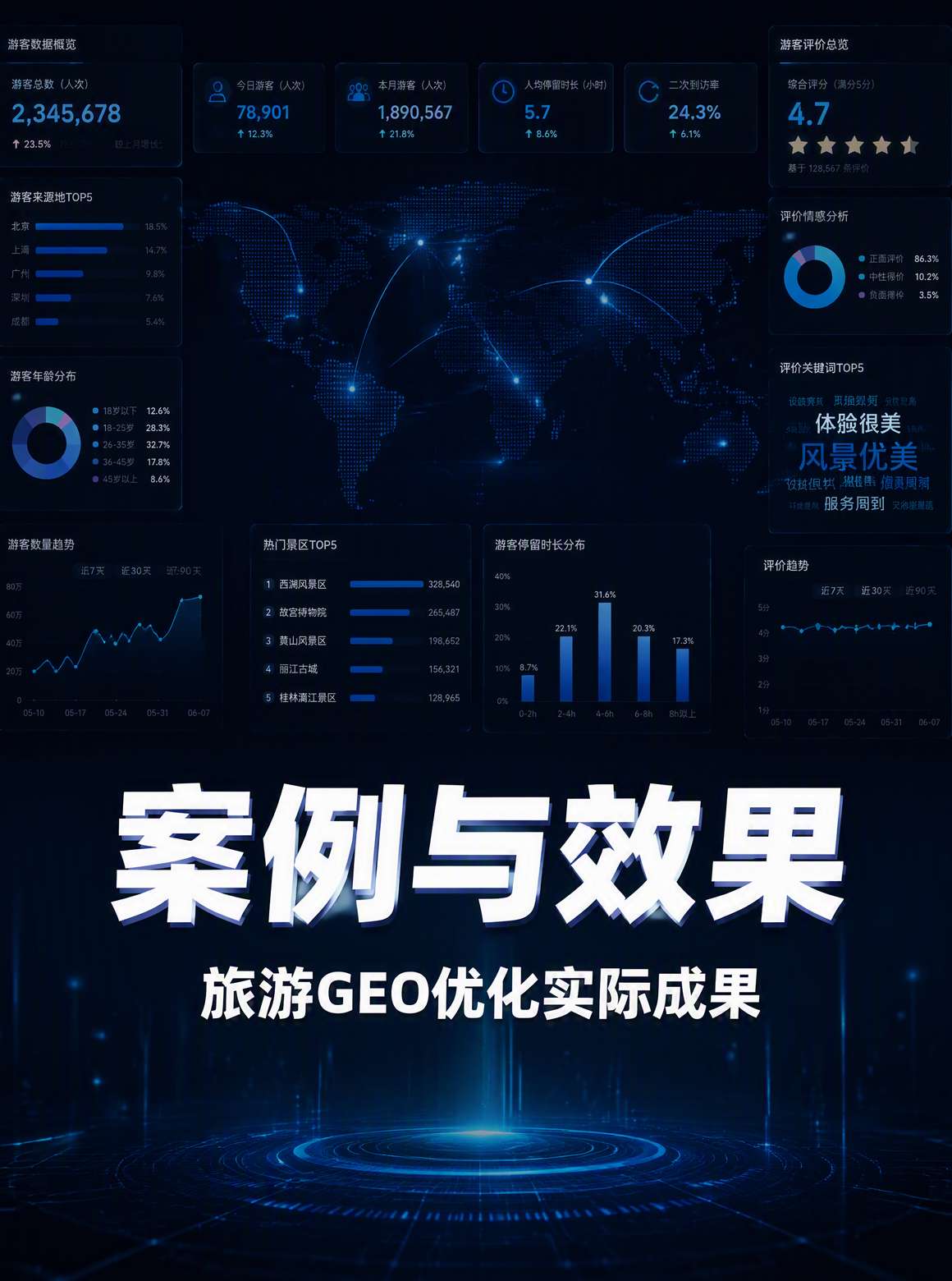 旅游商家GEO优化五步法与季节性布局图