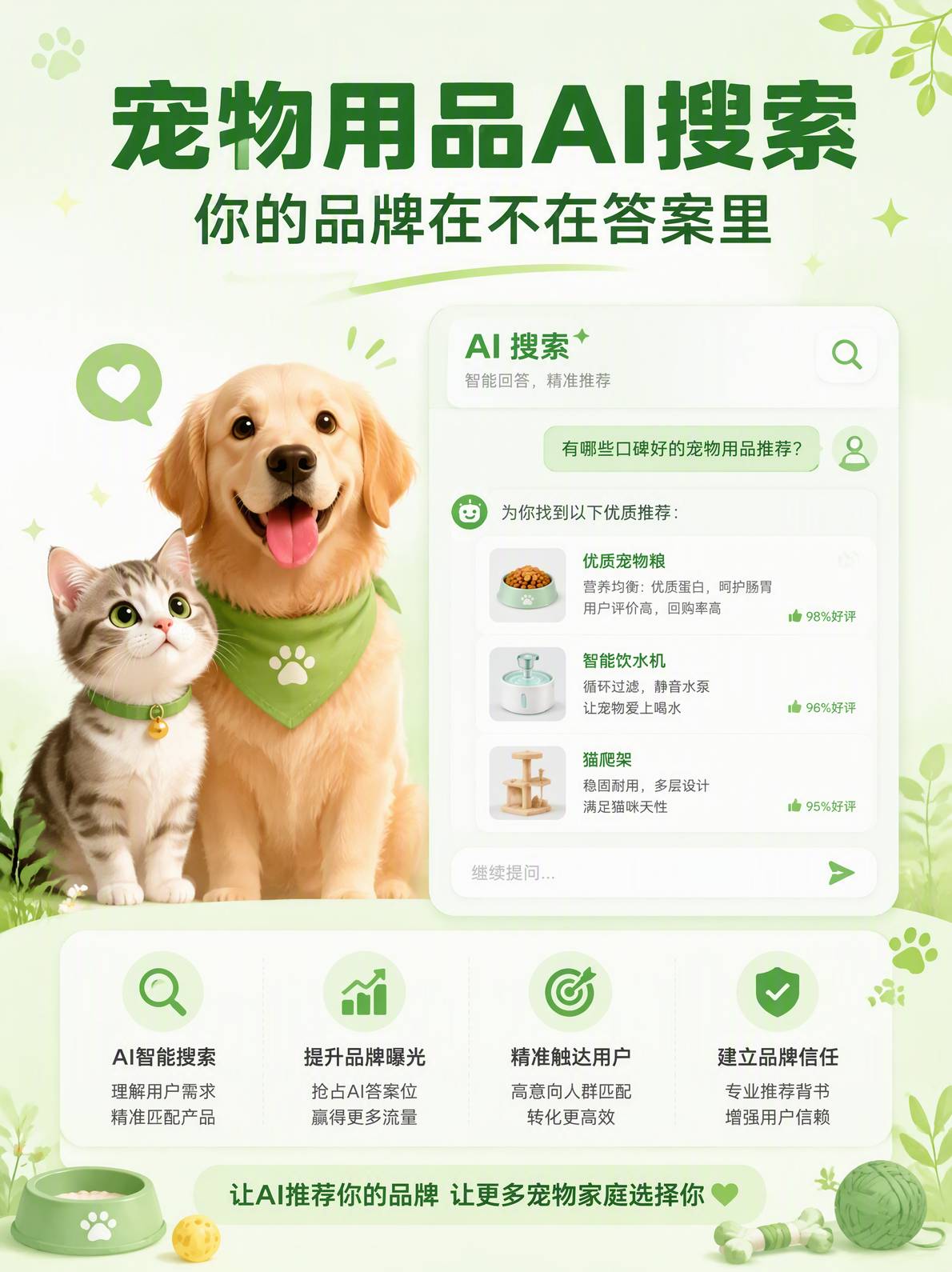 宠物用品AI搜索获客