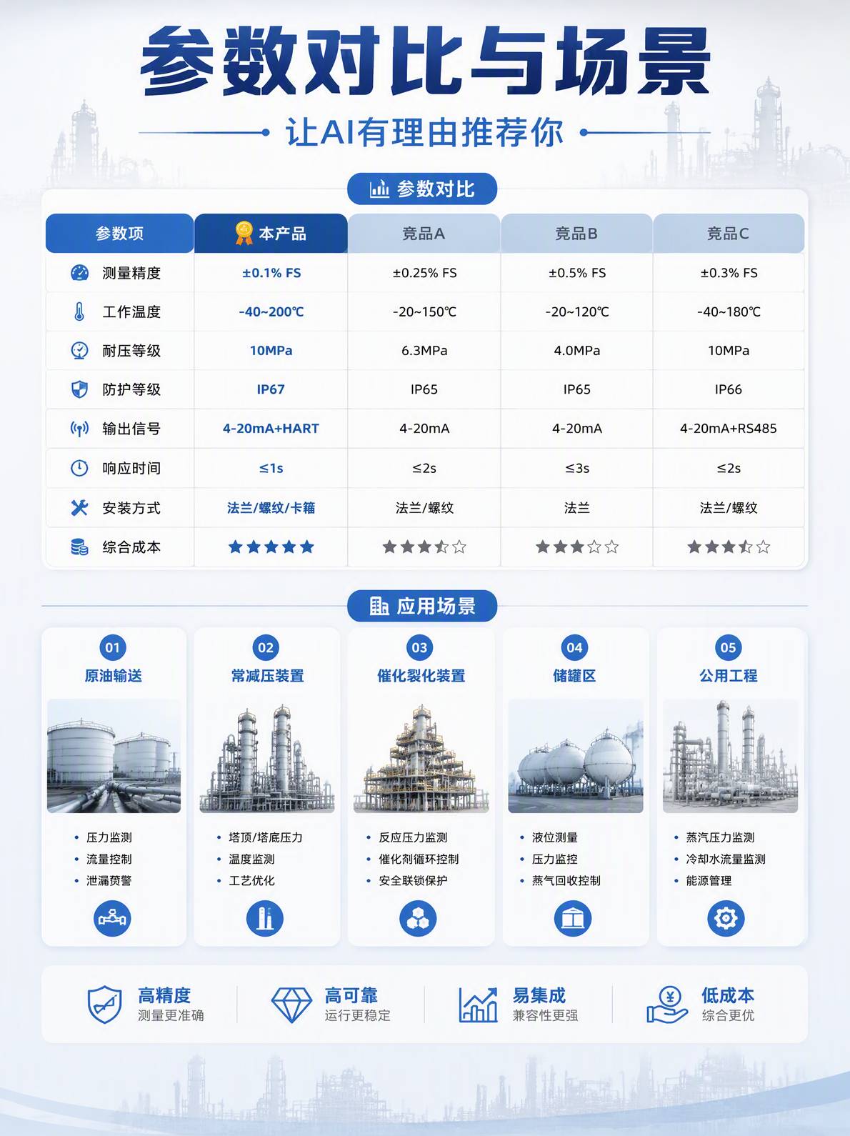 工业仪表参数对比与场景