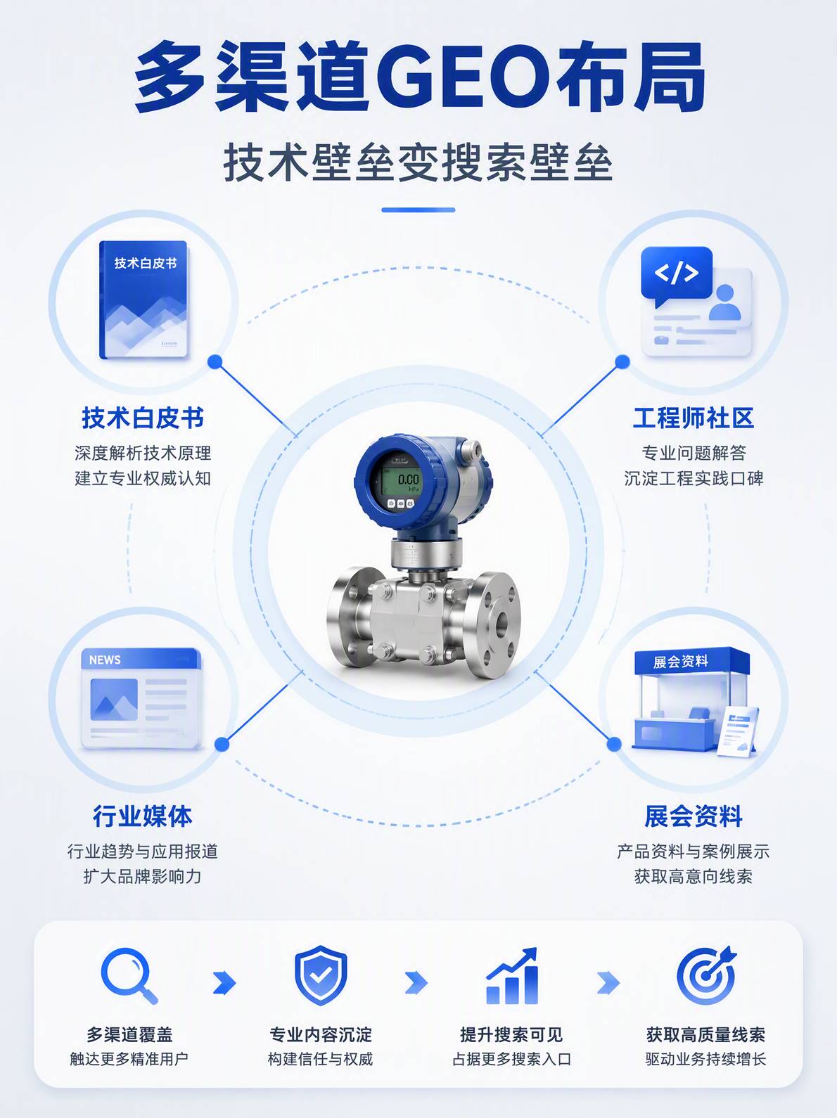工业仪表多渠道GEO布局