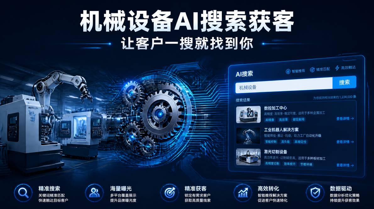 机械设备企业AI搜索获客指南