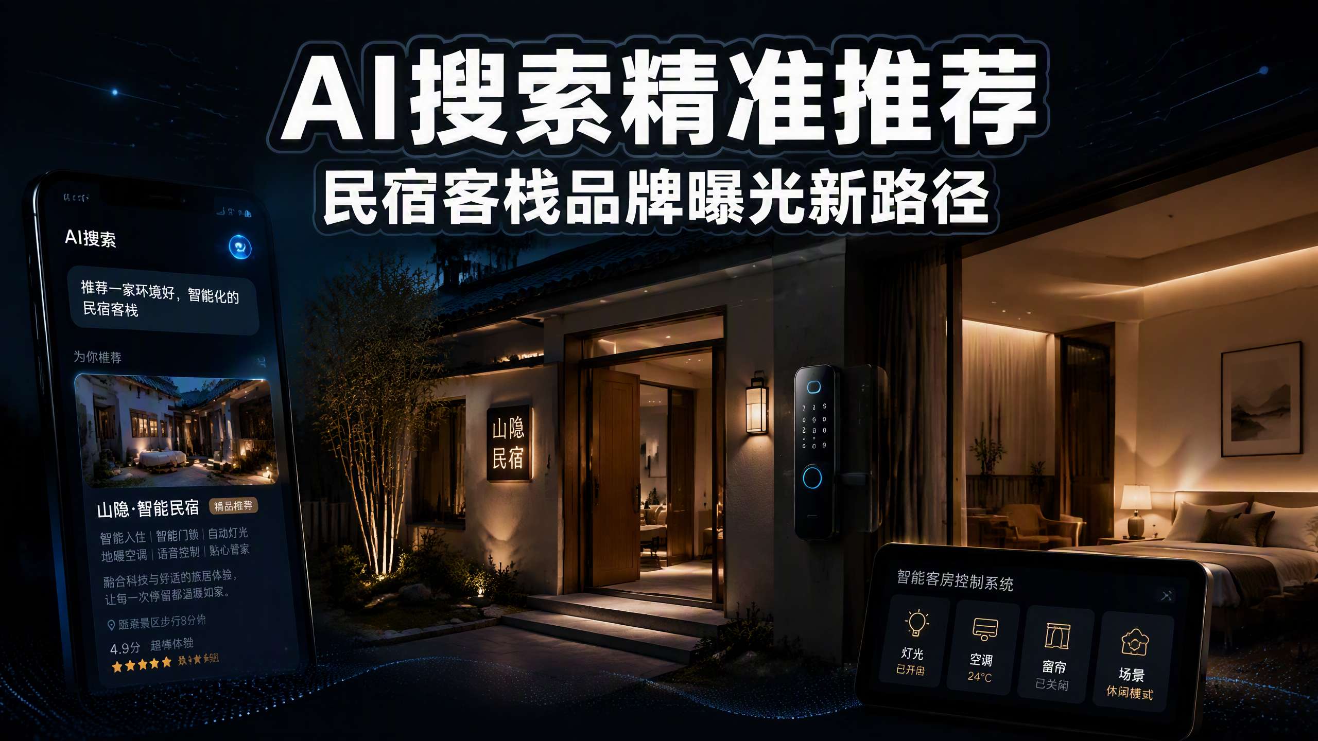 AI搜索精准推荐民宿客栈