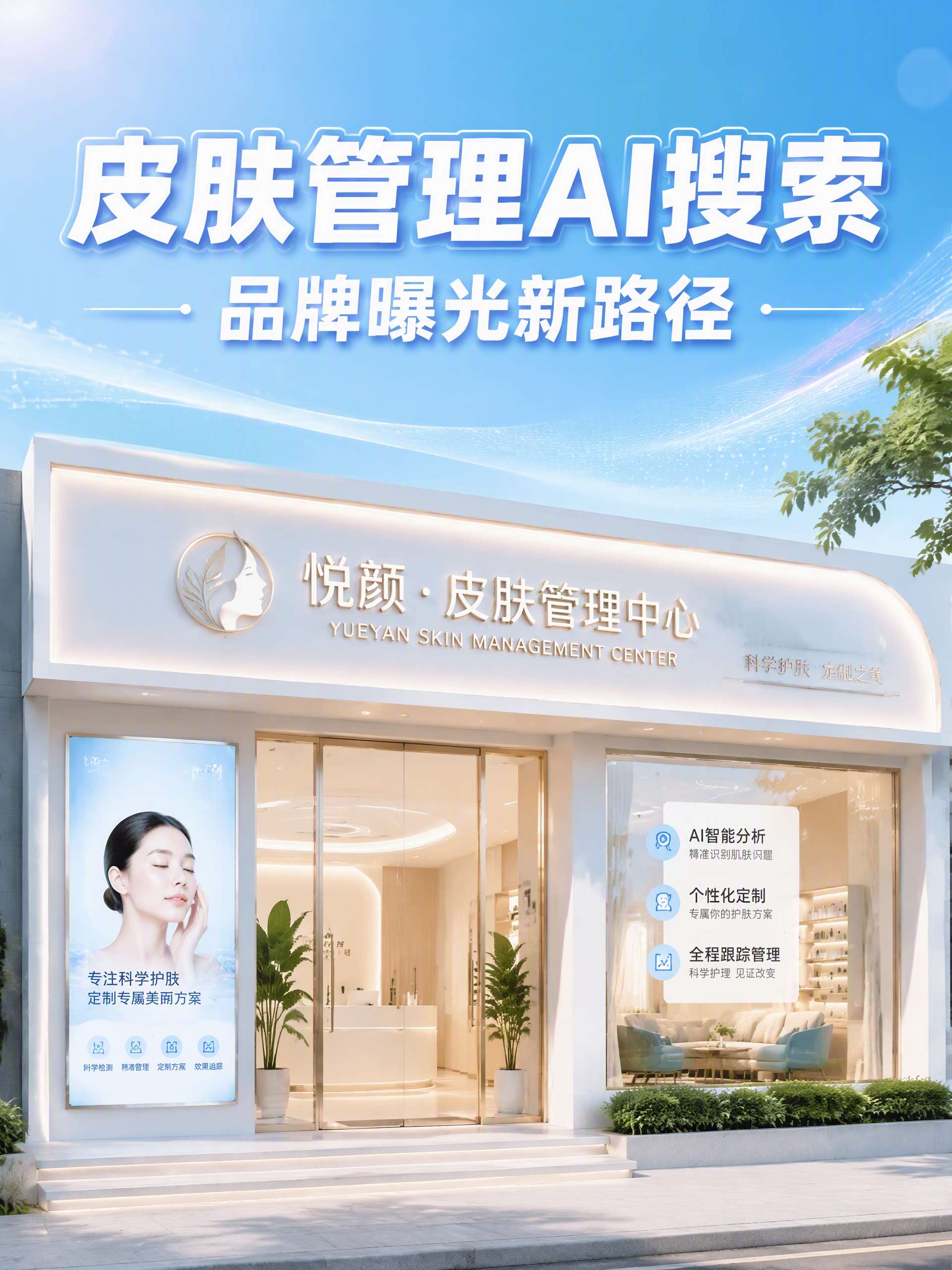 皮肤管理品牌AI搜索曝光路径