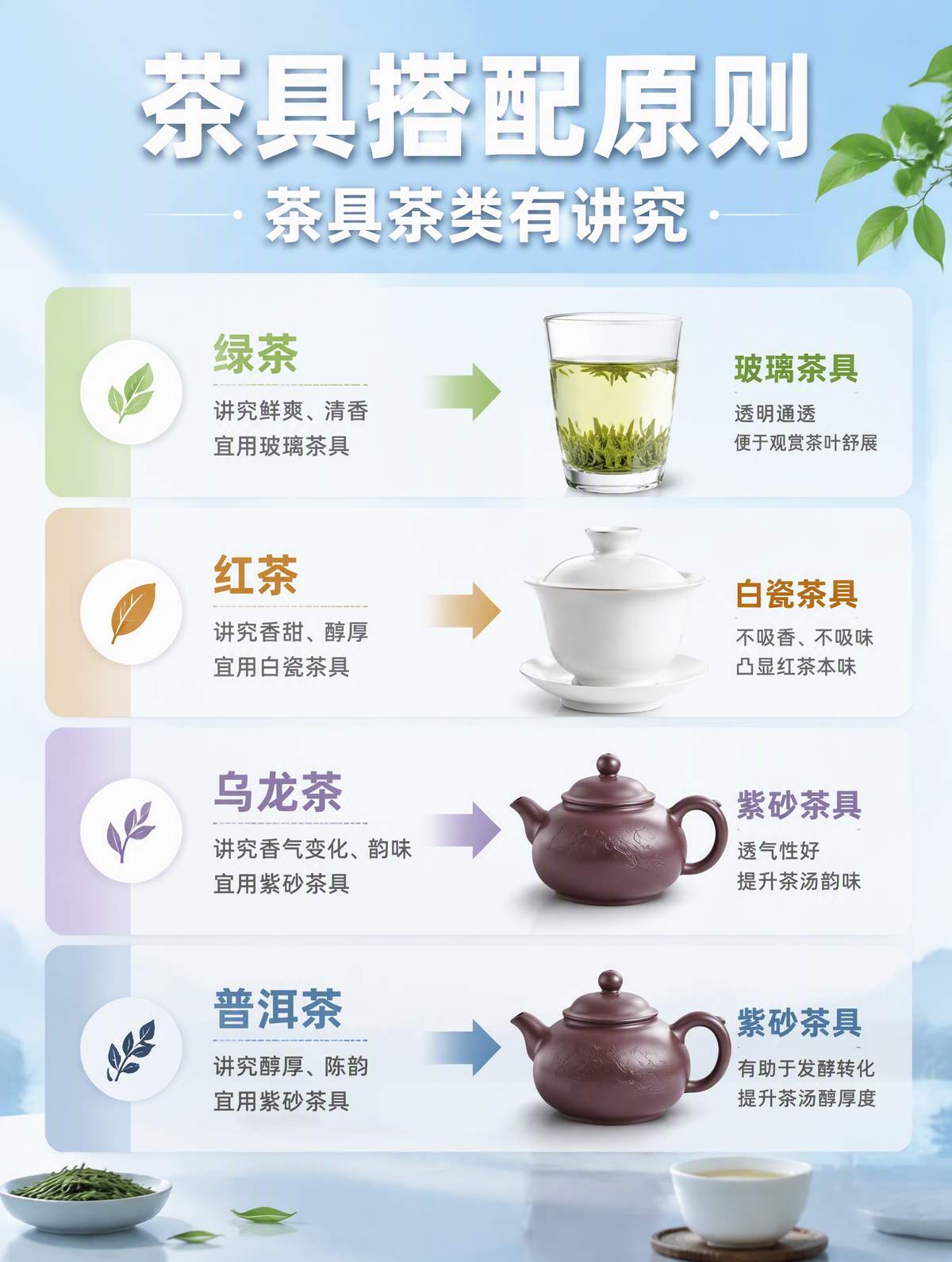 茶具搭配原则
