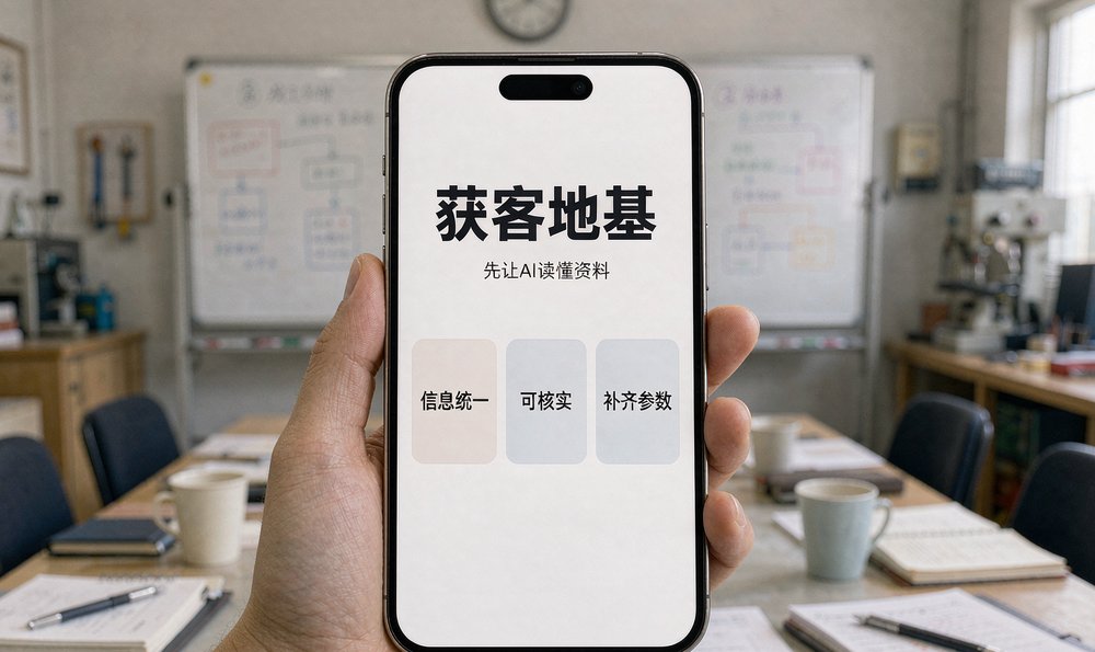 工厂获客地基:信息统一、可核实、补齐参数