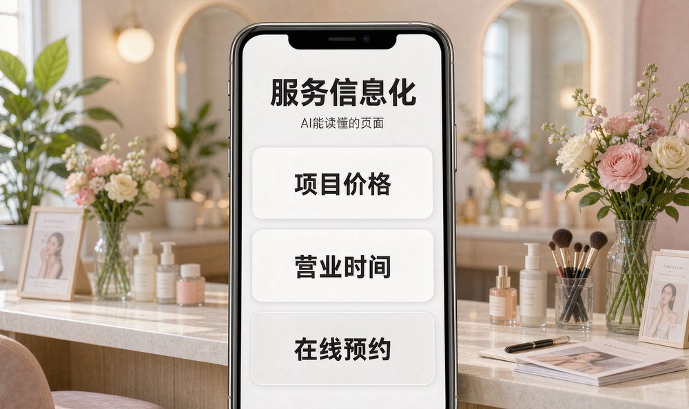 美业门店公众号服务信息化:项目价格、营业时间、在线预约