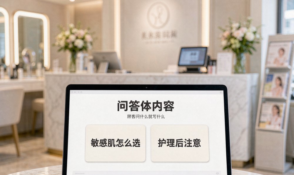 美业公众号问答体内容:敏感肌怎么选、护理后注意