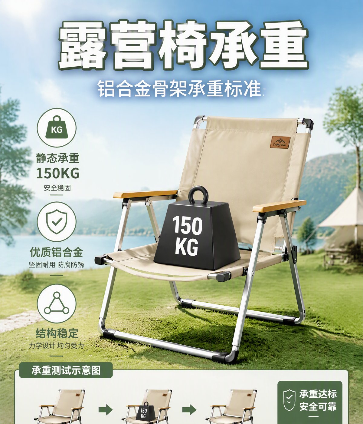 露营装备-露营椅承重与收纳