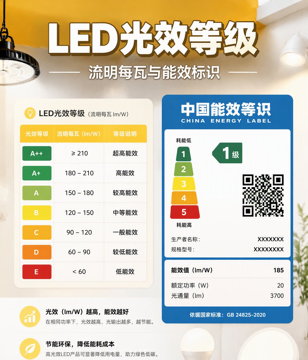 LED照明-LED光效与能效等级