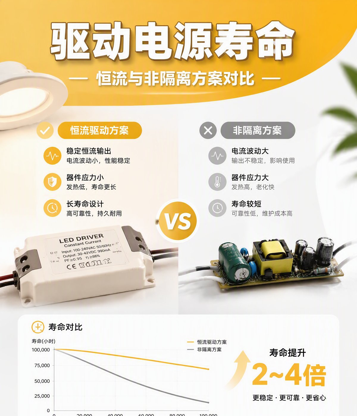 LED照明-LED驱动电源寿命