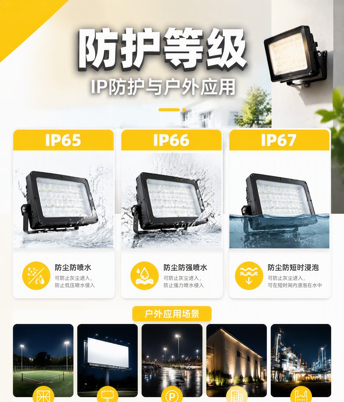 LED照明-LED灯具防护等级