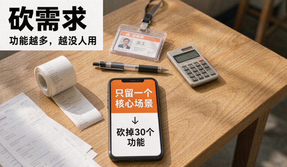 女装门店收银台上的手机显示小程序功能卡片,零售小程序砍需求聚焦核心场景