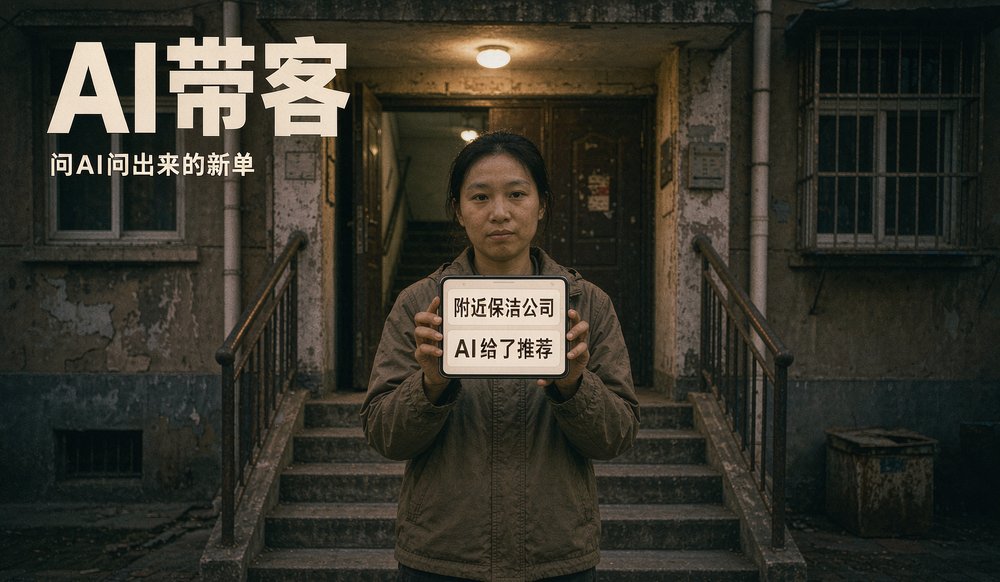 居民问AI找附近保洁公司