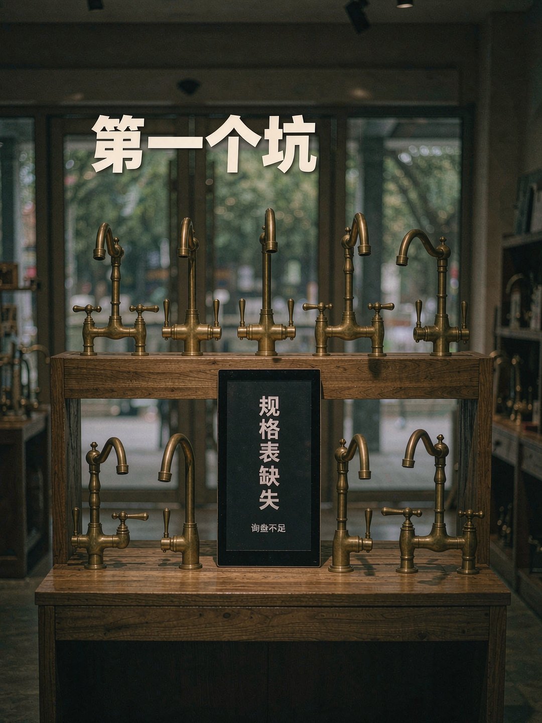卫浴展厅里规格表缺失导致独立站询盘不足