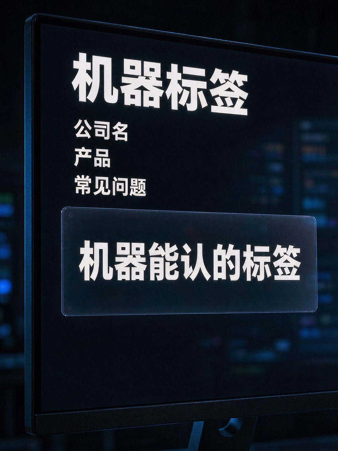 屏幕上机器能认的结构化数据标签
