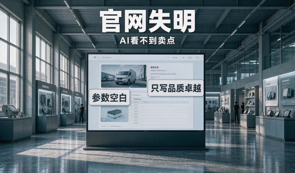 企业官网产品页参数空白,AI搜索优化抓不到卖点