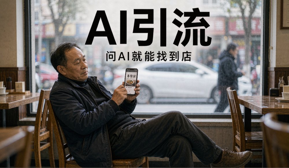 老板用AI查本帮菜推荐,公众号承接AI引流