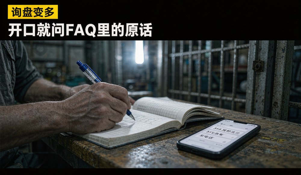 客户记录本与AI推荐来电——机械厂做GEO优化后询盘来源变化