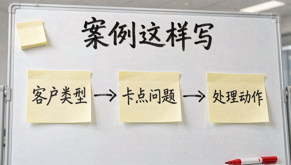 白板上案例写作三要素——官网案例页写细AI才爱引用