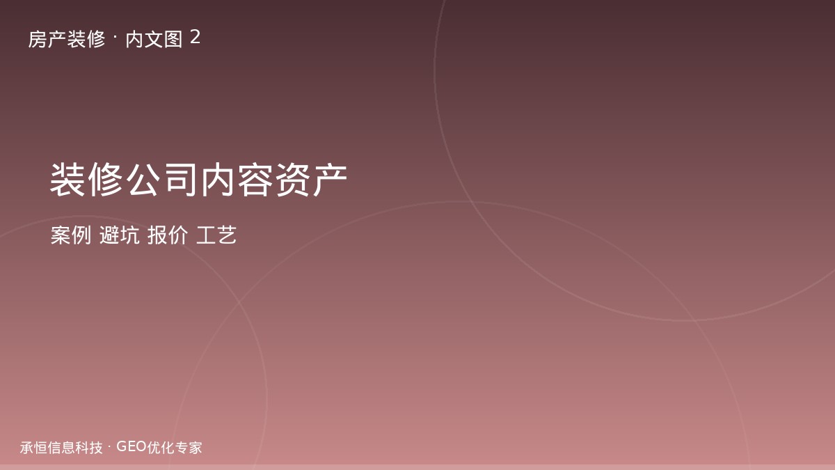 装修公司三大内容资产架构