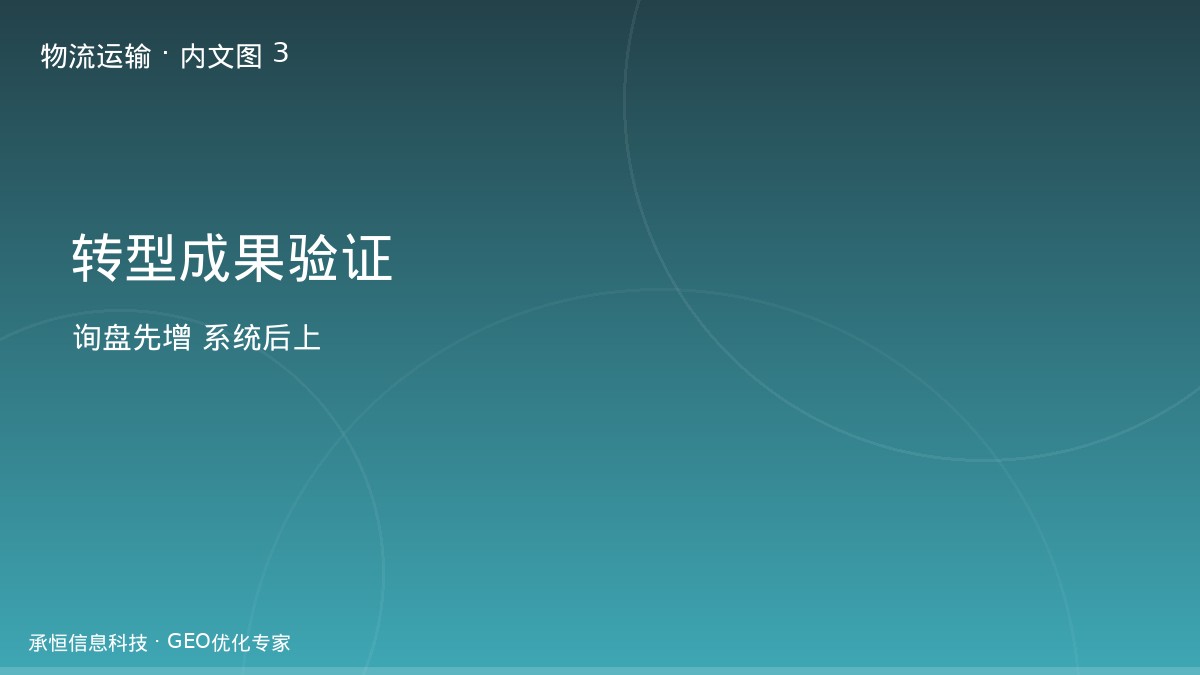 三方物流数字化转型成果