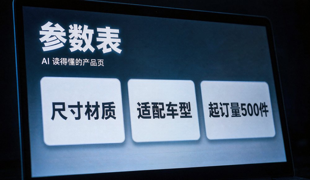 外贸产品页参数改造前后对比，AI 搜索可读