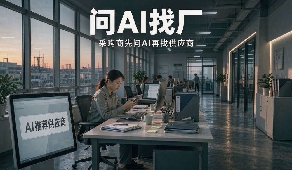 采购员用手机问AI推荐供应商，B2B询盘来源在变