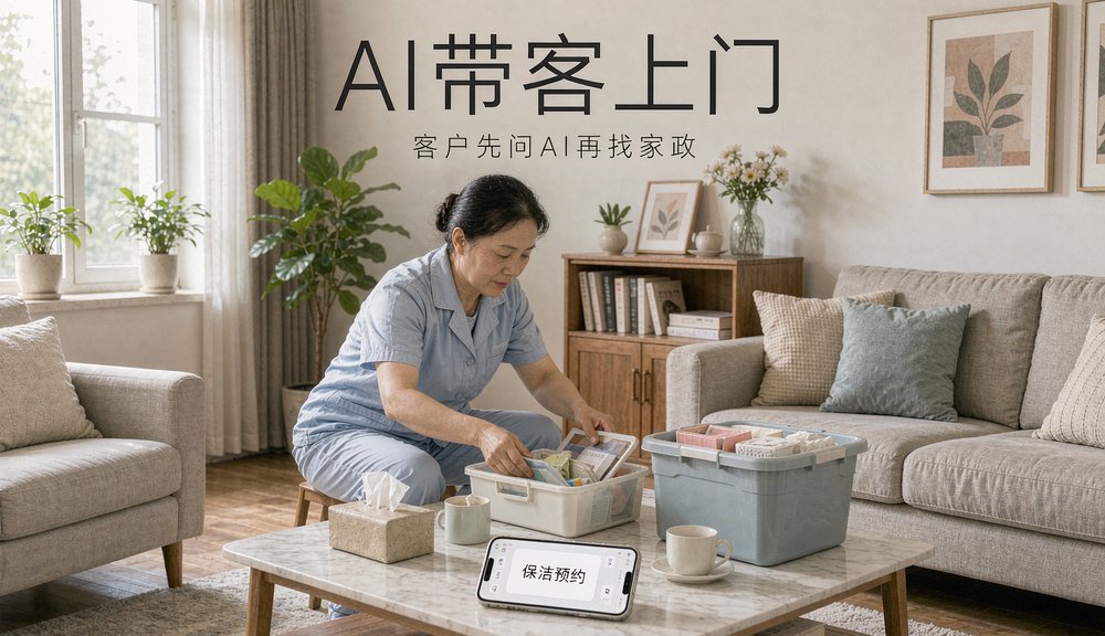 家政阿姨上门服务,客户通过保洁预约找上门