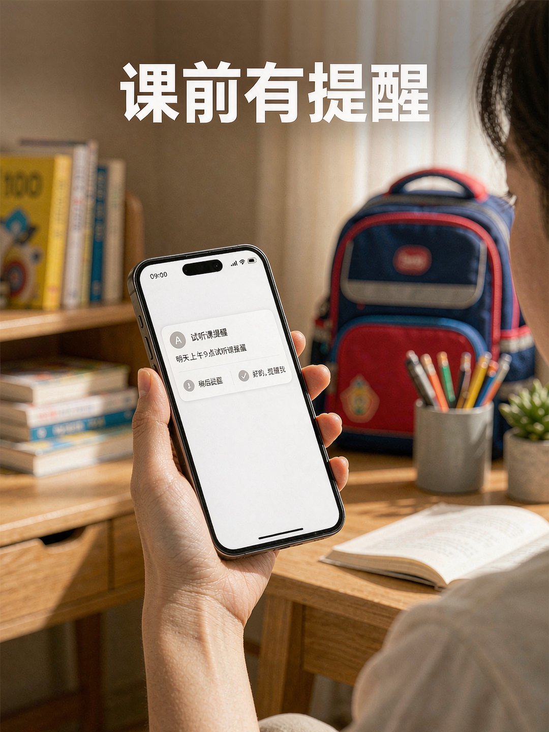手机弹出课前提醒通知
