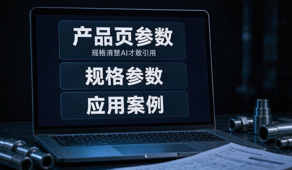 外贸独立站产品页参数展示,规格清楚AI才敢引用