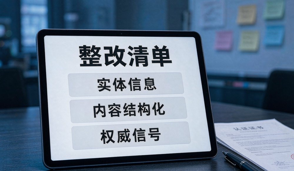 外贸网站GEO整改清单:实体信息、内容结构化、权威信号