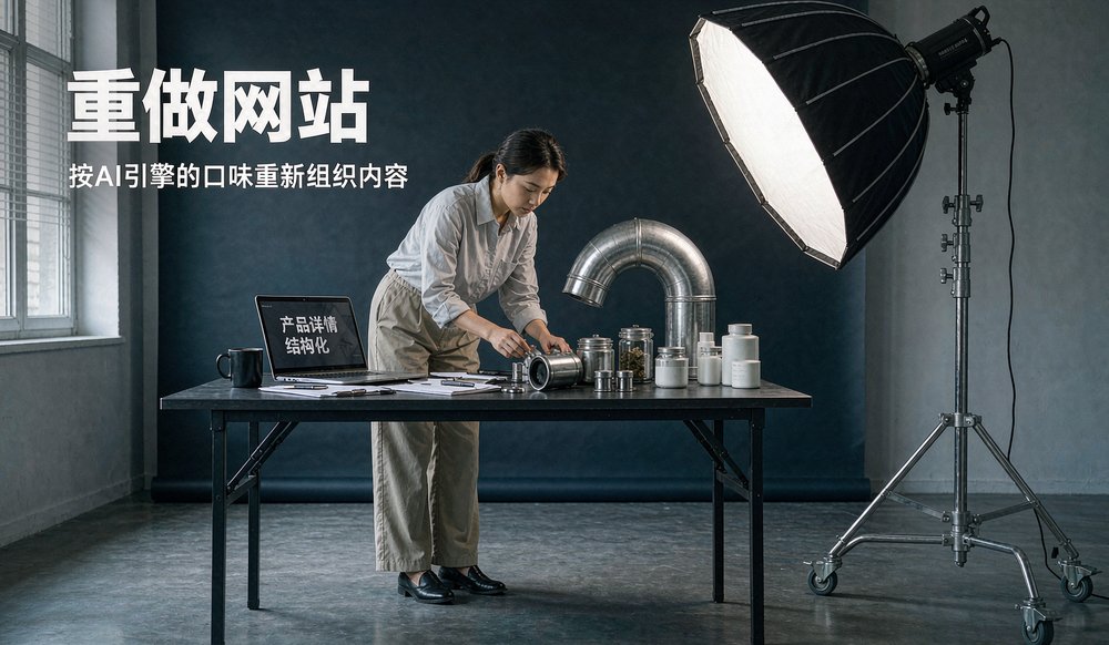 外贸公司重新拍摄五金样品,按AI引擎能读懂的方式整理产品详情