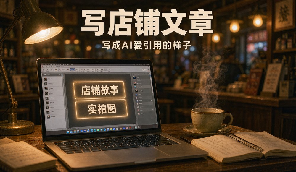 笔记本电脑上写店铺公众号文章