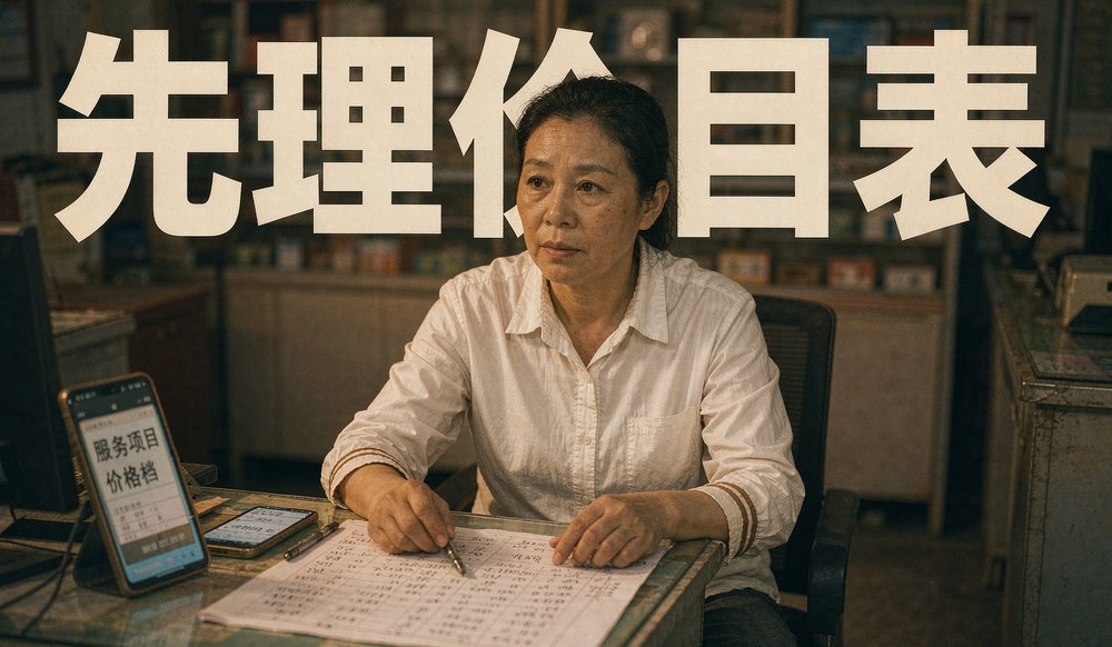 家政公司整理服务项目价目表