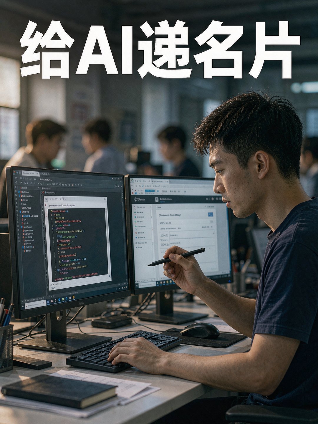 程序员在电脑上给网页代码添加结构化数据标注