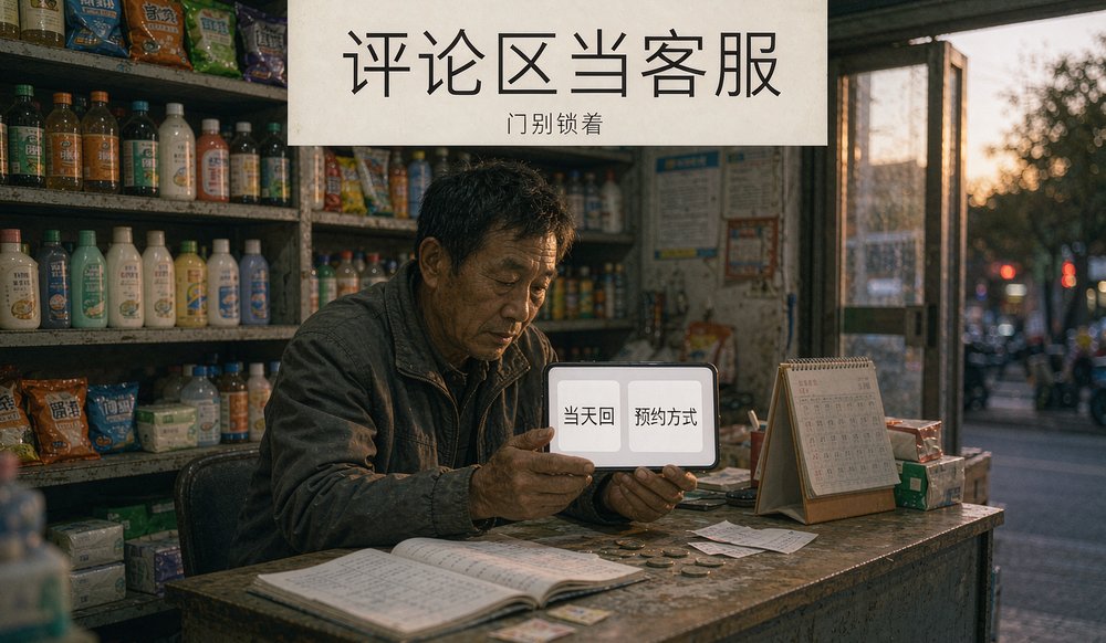 小店老板把评论区当客服区经营