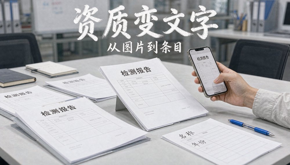 把纸质检测报告整理成文字条目