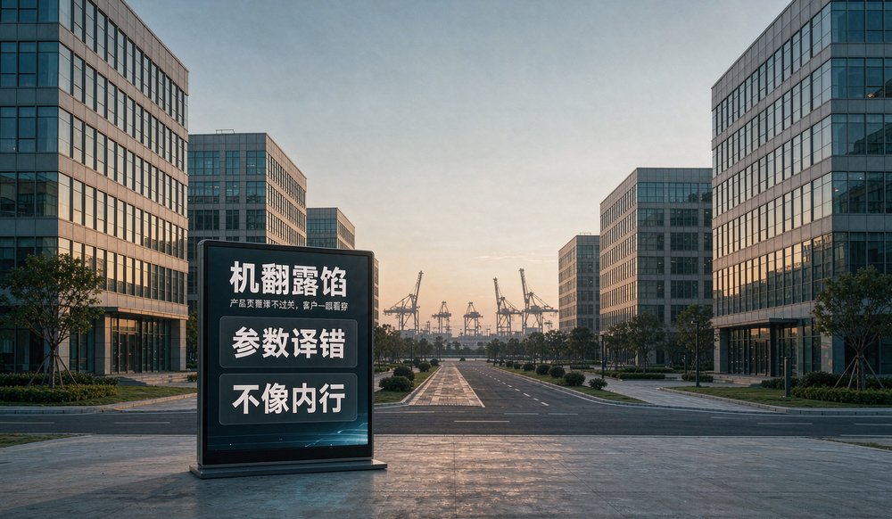 外贸独立站产品页机翻露馅,网站建设要过语言关
