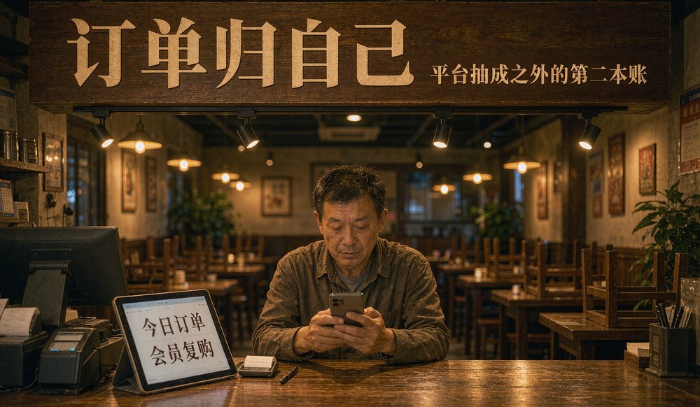 餐饮老板用小程序后台看订单,会员数据归自己