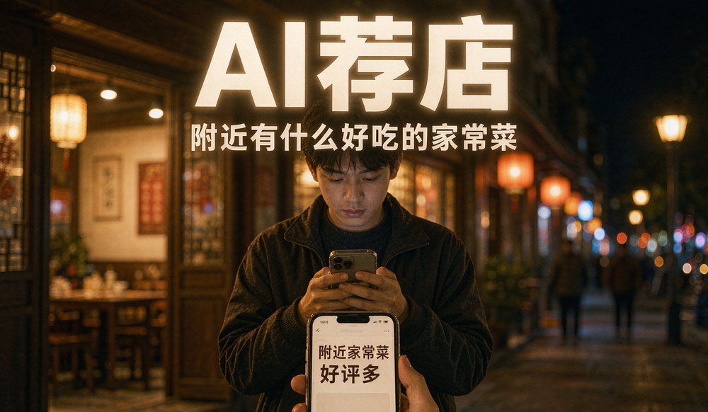 顾客用AI助手找附近家常菜,AI推荐看商家数字化